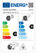 Falken 225/40R18 98W TL XL Euroall Season AS220 Oto 4 Mevsim Lastiği (Üretim Yılı:2024) thumbnail 2