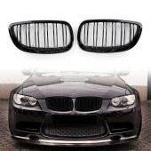BMW E92 LCI ÇİFT ŞERİT PARLAK SİYAH M3 PANJUR 2010-2013 - 1