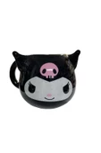 NETAVANTAJ Kuromi Büyük Boy 3D Kupa Mug Siyah - 1