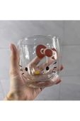 NETAVANTAJ Hello Kitty Çift Cidarlı Cam Kupa Bardak - 3