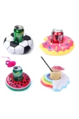 NETAVANTAJ 4lü Havuz Deniz Şişme Bardak Tutucu Float Bar Seti - 1