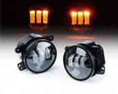 JEEP WRANGLER RUBİCON JK LEDLİ SİS FARI SETİ 2007-2017 thumbnail 3