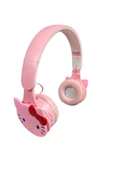 NETAVANTAJ Hello Kitty Kablosuz Bluetooth Katlanabilir Kulaküstü Kulaklık Pembe - 1