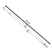 BZ 316L Çelik Zirkon Taşlı İnci Kadın Bileklik BLK-1000 - 3