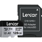 Lexar Professional 128GB 205 MB/s Silver Plus Mikro SD Hafıza Kartı - 1