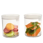 Moonstar Hava Sızdırmaz Kilitli Silindir Kavanoz 2 X 650 ML BPA FREE-JARSET - 2
