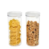 Moonstar Hava Sızdırmaz Kilitli Silindir Kavanoz 2 X1300 ML BPA FREE-JARSET2 - 2