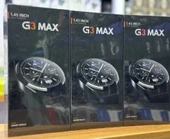 G3 Max Akıllı Saat (IOS-ANDROID uyumlu) GÜMÜŞ RENK 3 KORDONLU - 3