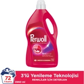 Perwoll Hassas Bakım Sıvı Çamaşır Deterjanı Renkli Yenileme 3960 ml - 1