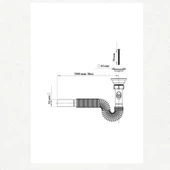 Koruklu Lavabo Mutfak ve Banyo Sifonu Lavabo Gider Borusu Sağlam ve A++ Kaliteli (S Aparatı) thumbnail 2