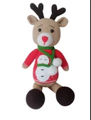 Atkılı Yılbaşı Geyiği Amigurumi Organik Oyuncak - 1