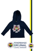 Fenerbahçe Orijinal Lisanslı Kapüşonlu Lacivert Çocuk Sweat - 1