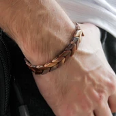 Doğal Kuka Ağacı Erkek Asansörlü Bileklik eub63 thumbnail 2