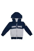 Fenerbahçe Orijinal Lisanslı Kapüşonlu Fermuarlı Lacivert Gri Çocuk Sweat Hediyelik Ahşap Kutulu - 3