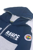Fenerbahçe Orijinal Lisanslı Kapüşonlu Fermuarlı Lacivert Gri Çocuk Sweat Hediyelik Ahşap Kutulu - 5