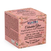Kuatra Calendula Glow Doğal İçerikli Nemlendirici - Antioksidan Işıltı Veren Balm (Highlighter-Göz Farı-Allık-Ruj) 7ml - 3