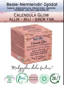 Kuatra Calendula Glow Doğal İçerikli Nemlendirici - Antioksidan Işıltı Veren Balm (Highlighter-Göz Farı-Allık-Ruj) 7ml - 1