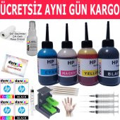 HP 7550 7550v 7550w (56 57) KARTUŞ MÜREKKEP DOLUM SETİ 4X100ML RENK Non Oem - 1