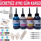 HP 1000 1010 1050 (301) KARTUŞ MÜREKKEP DOLUM SETİ 4X100ML RENK - 1