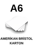 Çözüm Kağıt Amerikan Bristol Karton A6 210 gr - 400 Adet 10,5 ?x 14,8 cm - 1