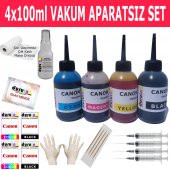 CANON iP2700 iP2702 MP230 (PG 510 CL 511) KARTUŞ MÜREKKEP DOLUM SETİ 4X100ML RENK - 1