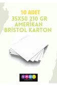 Çözüm Kağıt Amerikan Bristol 210 Gr, 35 X 50 Ebadında 10 Adet thumbnail 1