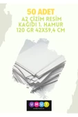 Çözüm Kağıt A2 Çizim Resim Kağıdı 1, Hamur 120 Gr 42x59,4 Cm 50 Adet thumbnail 1
