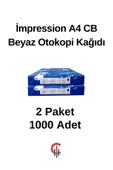 Çözüm Kağıt İmpression A4 Cb Beyaz Otokopi Kağıdı 2 Paket 1000 Adet thumbnail 1