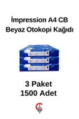 Çözüm Kağıt İmpression A4 Cb Beyaz Otokopi Kağıdı 3 Paket 1500 Adet thumbnail 1