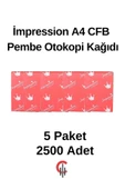 Çözüm Kağıt İmpression A4 Cfb Pembe Otokopi Kağıdı 5 Paket 2500 Adet thumbnail 1