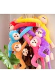 OYUNCAK STORE Peluş Sarılan Tatlı Sesli Çığlık Atan Maymun 50 cm thumbnail 4