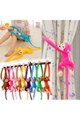 OYUNCAK STORE Peluş Sarılan Tatlı Sesli Çığlık Atan Maymun 50 cm thumbnail 2