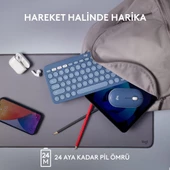 Logitech K380 Mavi Kablosuz Klavye Outlet - 9