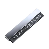 Polham Metal Premium Araç İçi Geçici Park için Telefon Numaratörü, Gizlenebilir Araç Numaratörü - 1