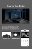 Akıllı Wi-fi Kamera 360° 3K Yüksek Çözünürlüklü Gece Görüş Özellikli - 4