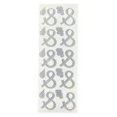 Epoksi Çoklu Silikon Kalıp Ve (&) İşareti Anahtarlık Reçine Seri Döküm Kalıbı 4 CM 10 Lu - 1