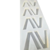 Epoksi Çoklu Silikon Kalıp V Harfi Anahtarlık Reçine Seri Döküm Kalıbı 4 CM 10 Lu thumbnail 5