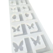 Epoksi Çoklu Silikon Kalıp L Harfi Anahtarlık Reçine Seri Döküm Kalıbı 4 CM 10 Lu - 5