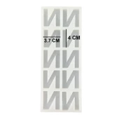 Epoksi Çoklu Silikon Kalıp N Harfi Anahtarlık Reçine Seri Döküm Kalıbı 4 CM 10 Lu - 3