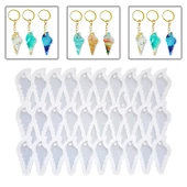 Epoksi Reçine Silikon Kalıp Çoklu Deniz Kabuğu Delikli Anahtarlık Kalıbı 30 Lu thumbnail 1