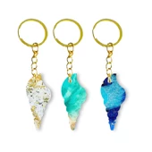 Epoksi Reçine Silikon Kalıp Çoklu Deniz Kabuğu Delikli Anahtarlık Kalıbı 30 Lu thumbnail 2