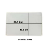 Epoksi Silikon Kalıp Söz ve Nişan Tepsi Kalıbı YERLİ Dikdörtgen 18.5X28.5 CM - 3