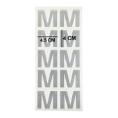 Epoksi Çoklu Silikon Kalıp M Harfi Anahtarlık Reçine Seri Döküm Kalıbı 4 CM 10 Lu - 3