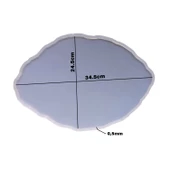 Epoksi Silikon Kalıp YERLİ Oval Dalgalı Nişan ve Söz Tepsi Kalıbı 34.5X24.5 CM - 4