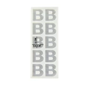 Epoksi Çoklu Silikon Kalıp B Harfi Anahtarlık Reçine Seri Döküm Kalıbı 4 CM 10 Lu - 4
