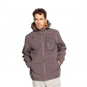Berg Yukon Erkek Softshell Ceket-KAHVERENGİ - 1