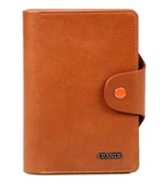 Grande Hakiki Deri Unisex Cüzdan Koyu Taba 2745 - 2