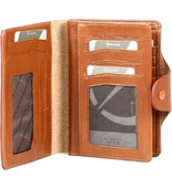 Grande Hakiki Deri Unisex Cüzdan Koyu Taba 2745 - 3