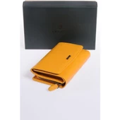 Grande Hakiki Deri Kadın Cüzdan Sarı 2725 thumbnail 1