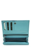 Grande Hakiki Deri Kadın Cüzdan Turkuvaz 2604 thumbnail 3
